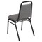 Flash Furniture Gray Fabric Banquet Chair with Silver Vein Frame, PK4 4-FD-BHF-1-SILVERVEIN-BCG-GG - alternate 3